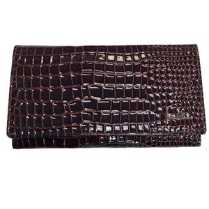 Andrea Carrano Brown Leather Wallet